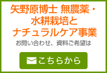 矢野原博士無農薬・水耕栽培とナチュラルケア事業部へのお問い合わせは