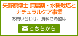 矢野原博士無農薬・水耕栽培とナチュラルケア事業部へのお問い合わせは